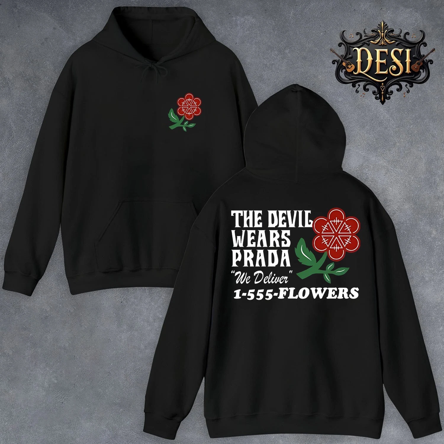 The Devil Wears Prada Florist Double Sided Hoodie