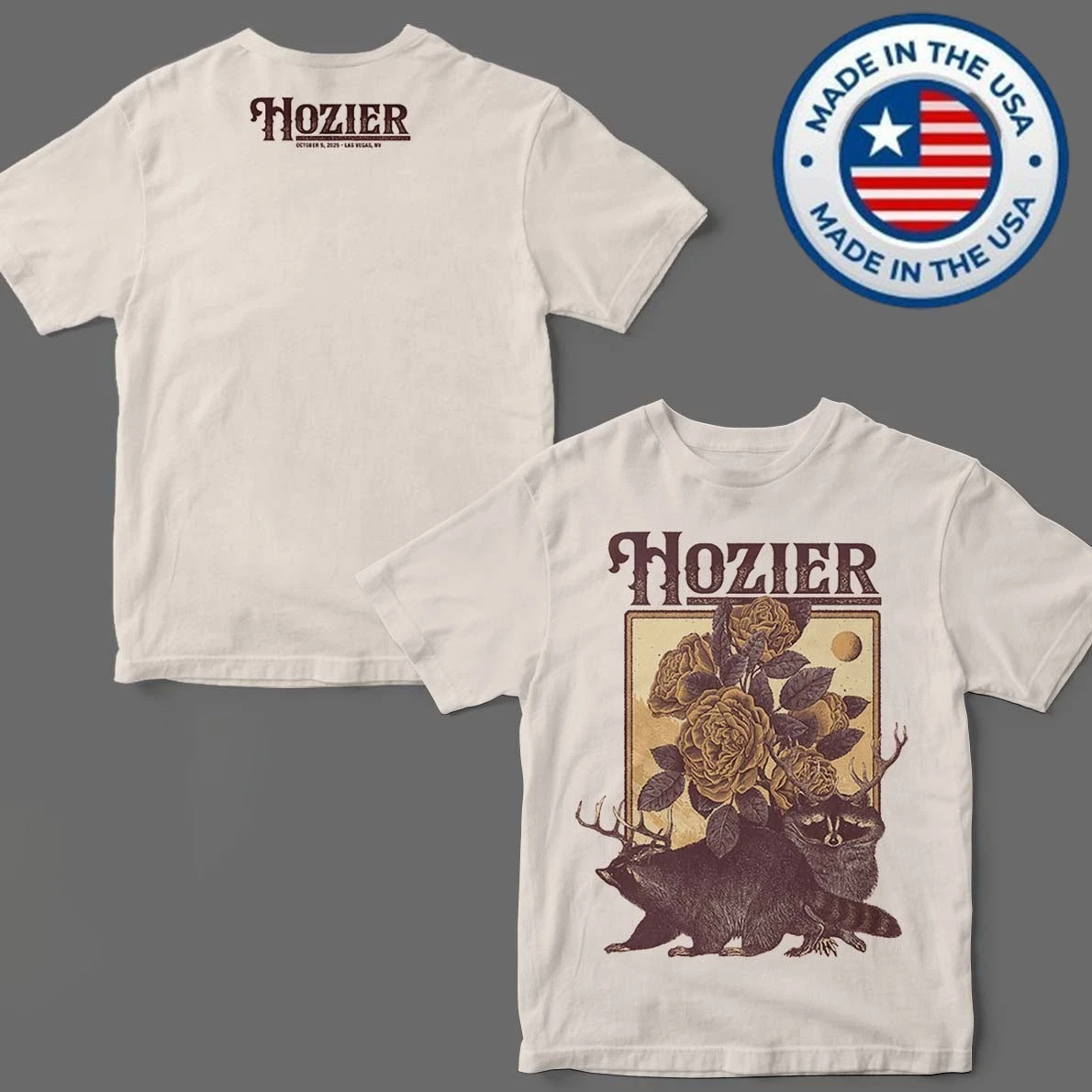 Hozier Las Vegas Nevada 2025 Event Show Shirt