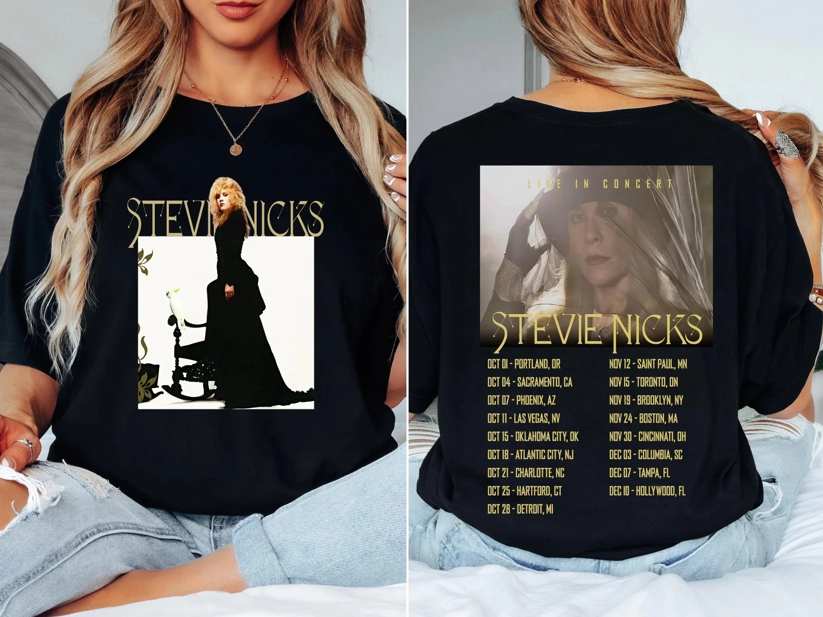 Stevie Nicks 2025 Tour Vintage Rock Concert Inspired Shirt