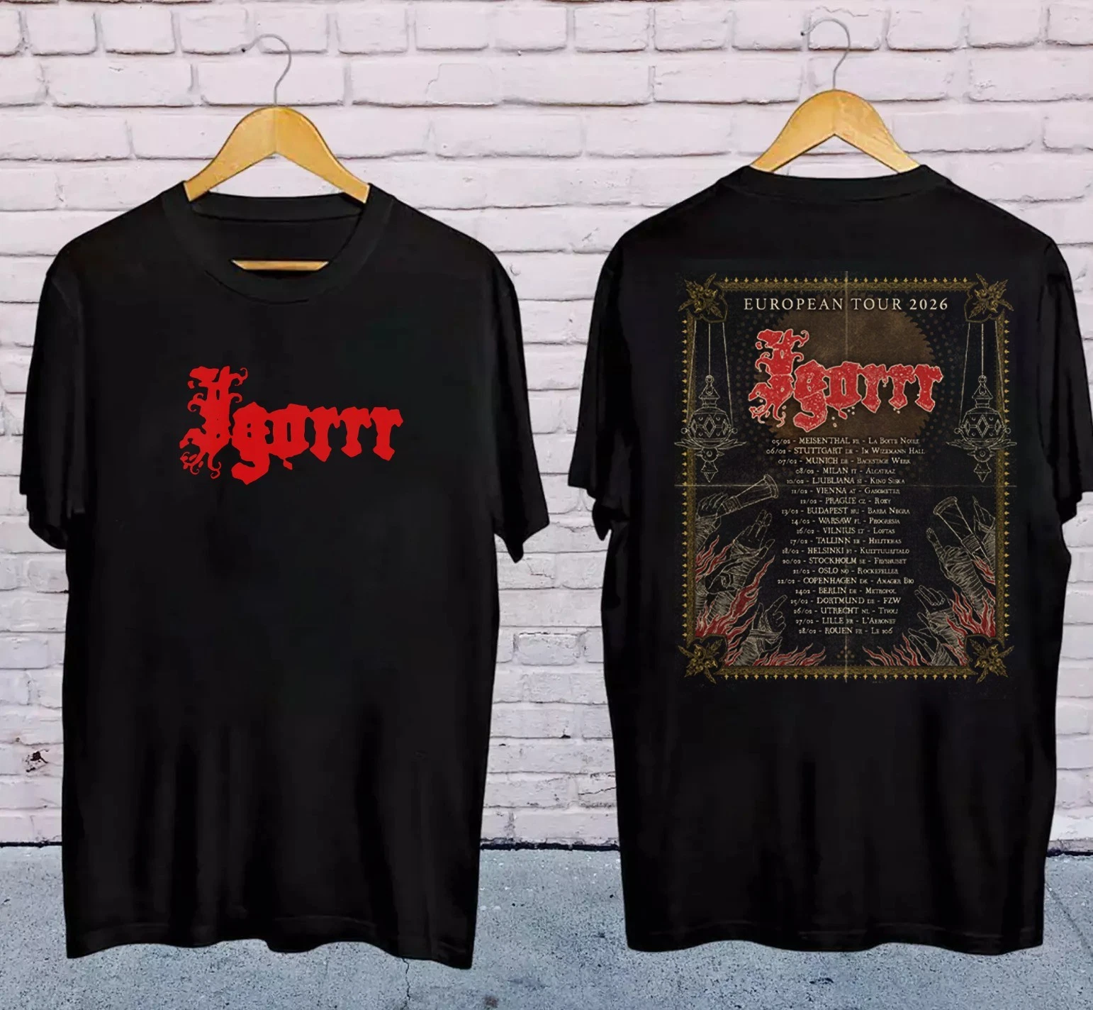 Igorrr Band Tour 2026 Shirt Classic Black Unisex S-5Xl