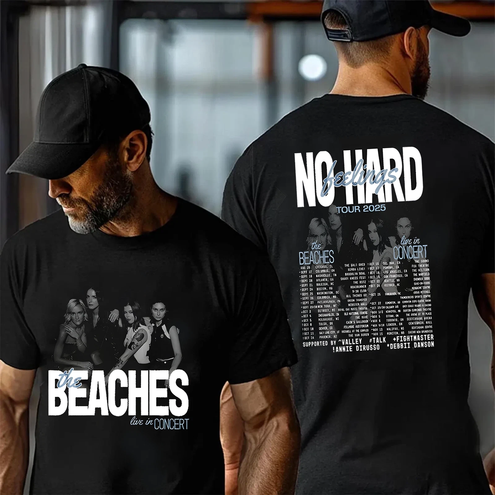 The Beaches No Hard Feelings Tour 2025 Shirt Men Black