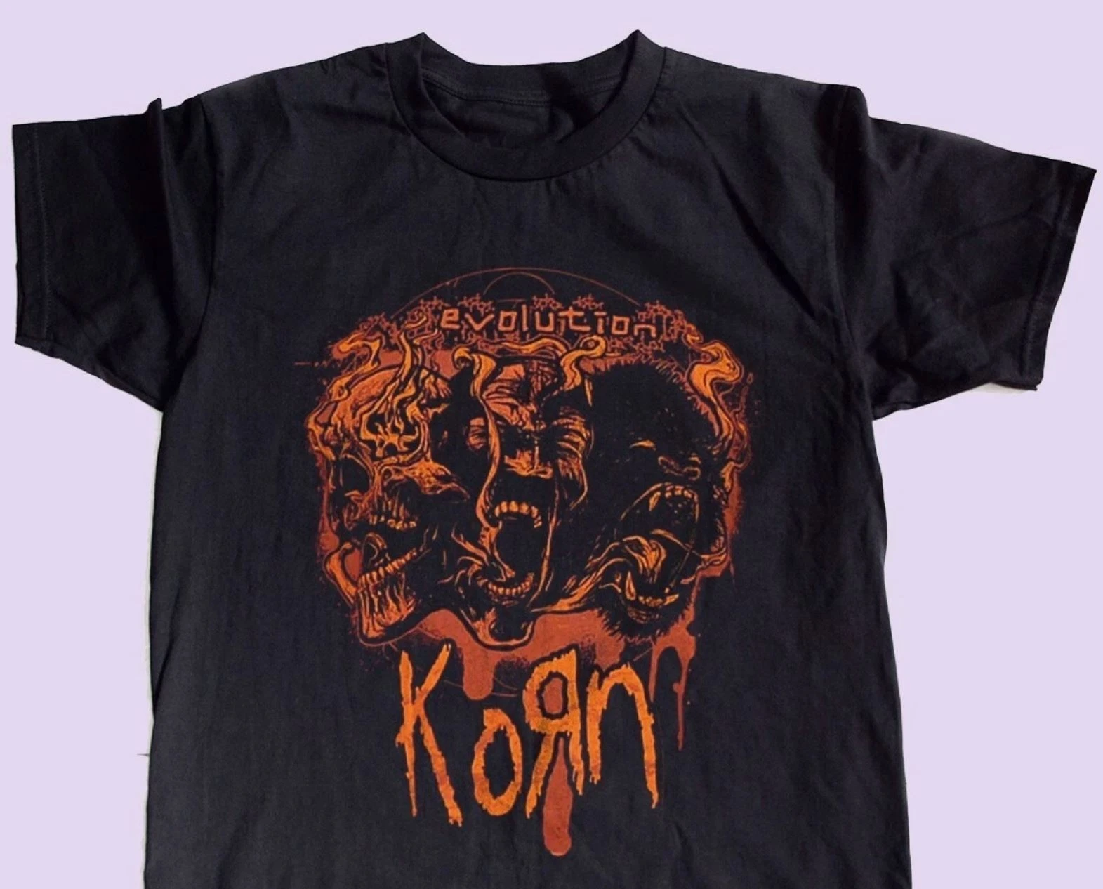 Korn Evolution Tour 2009 Rare Black Unisex Shirt