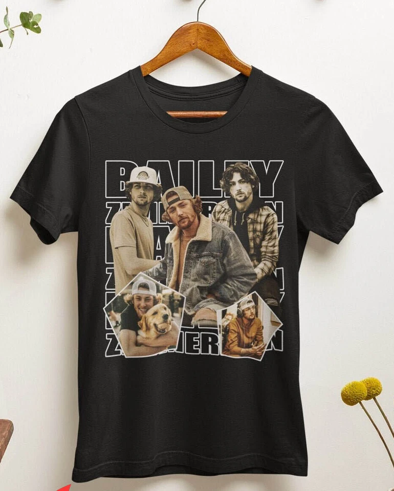 Bailey Zimmerman Black Shirt Cotton Full Size