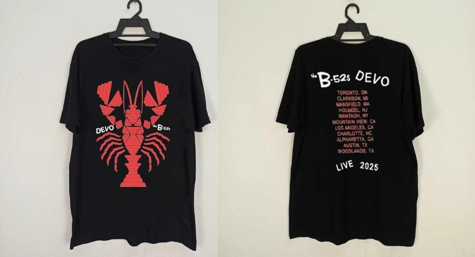 Devo & The B-52S Cosmic De-Evolution Tour 2025 Reprint Shirt