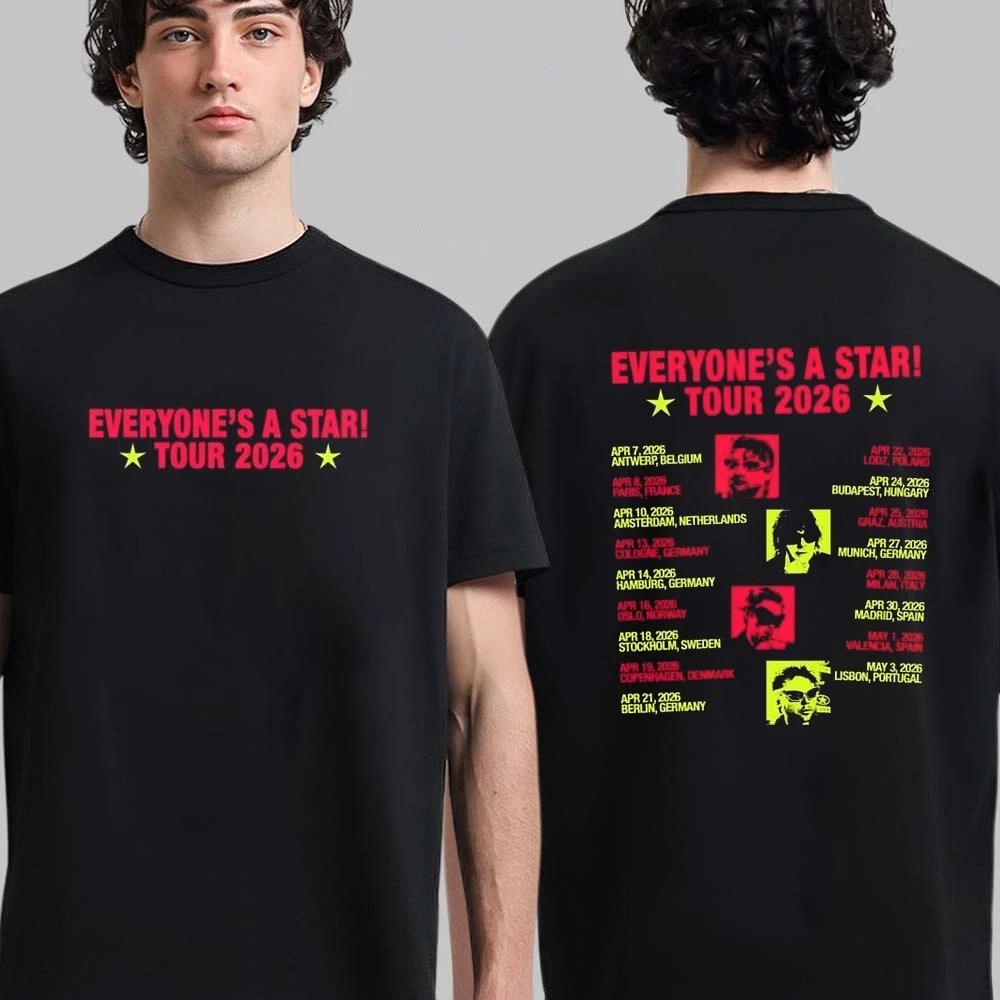 5 Seconds Of Summer EveryoneS A Star World Tour 2026 Europe Dates List Shirt