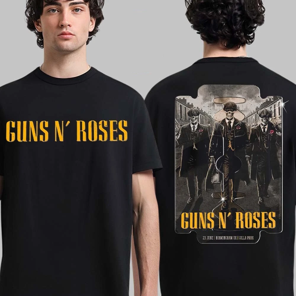 Guns N Roses Birmingham 2025 Tour Shirt