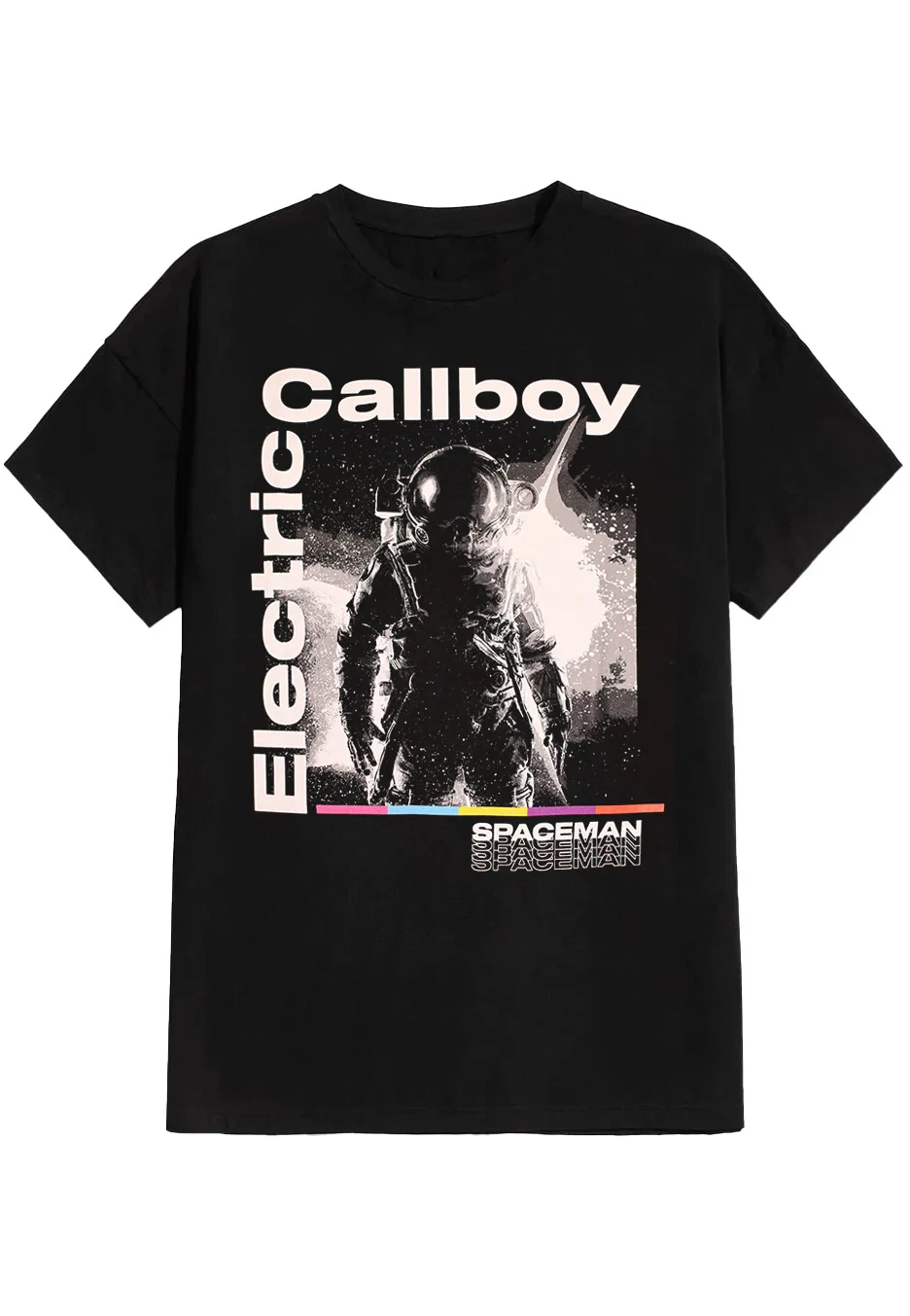 Electric Callboy - Spaceman Cover Cotton Black All Size Shirt For Men