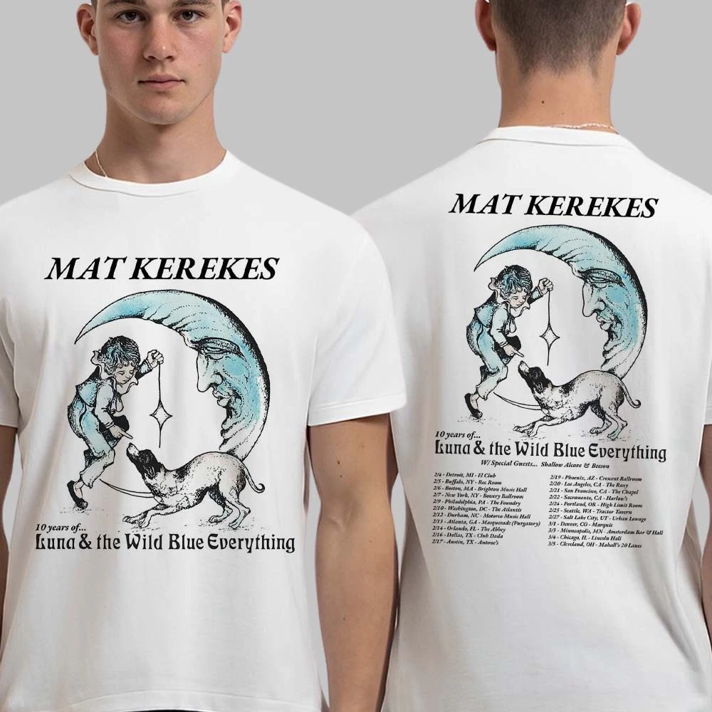Mat Kerekes 10 Years Of Luna And The Wild Blue Everything Tour 2026 Shirt