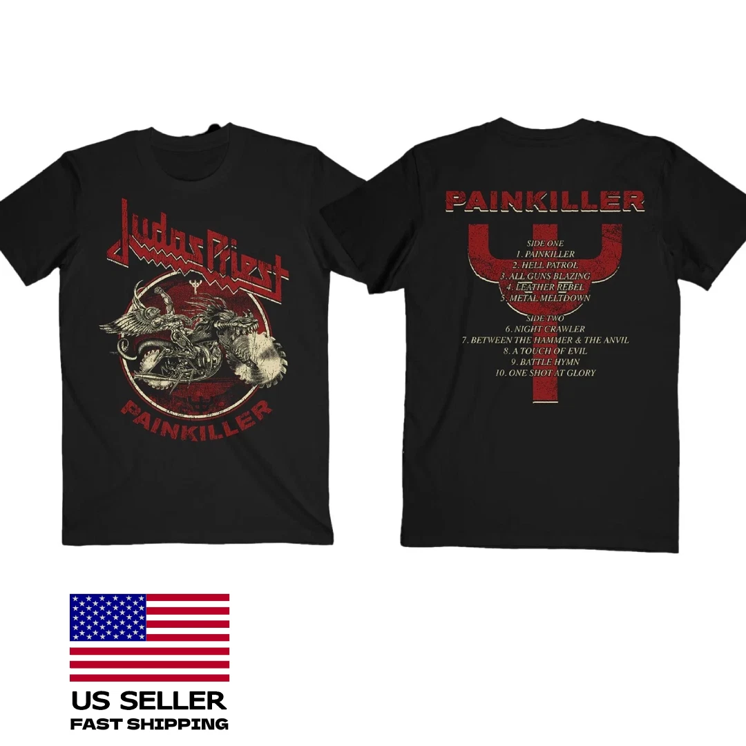 Judas Priest Painkiller 35Th Anniversary Album Tracklist T Shirt