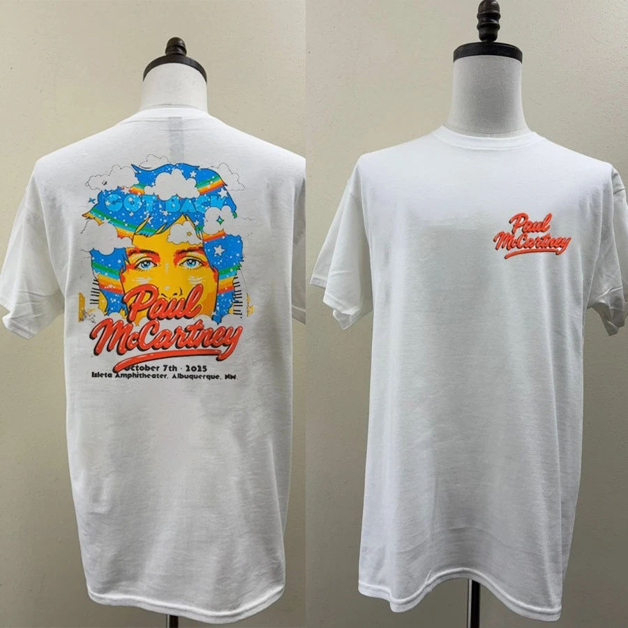 Paul Mccartney Got Back 25 Albuquerque New Mexico Event Shirt