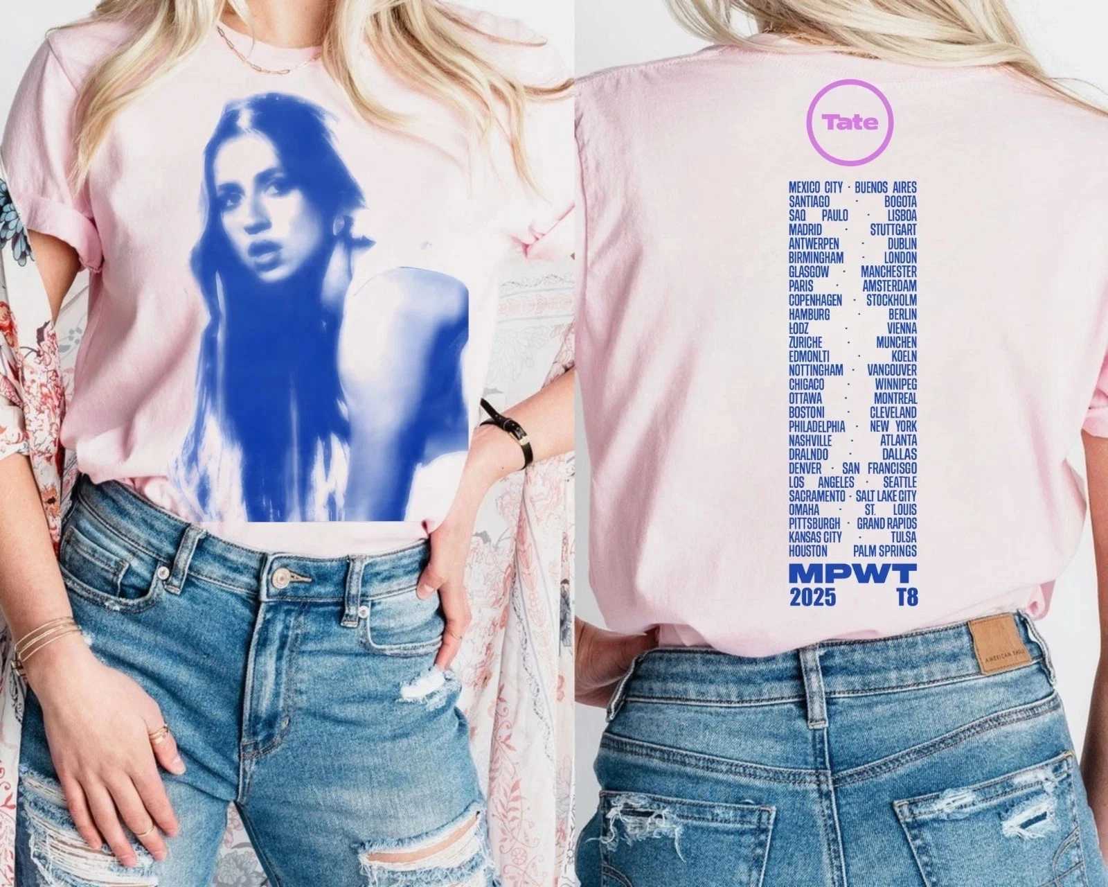 Tate Mcrae Concert Shirt Miss Possessive World Tour Photo Shirt