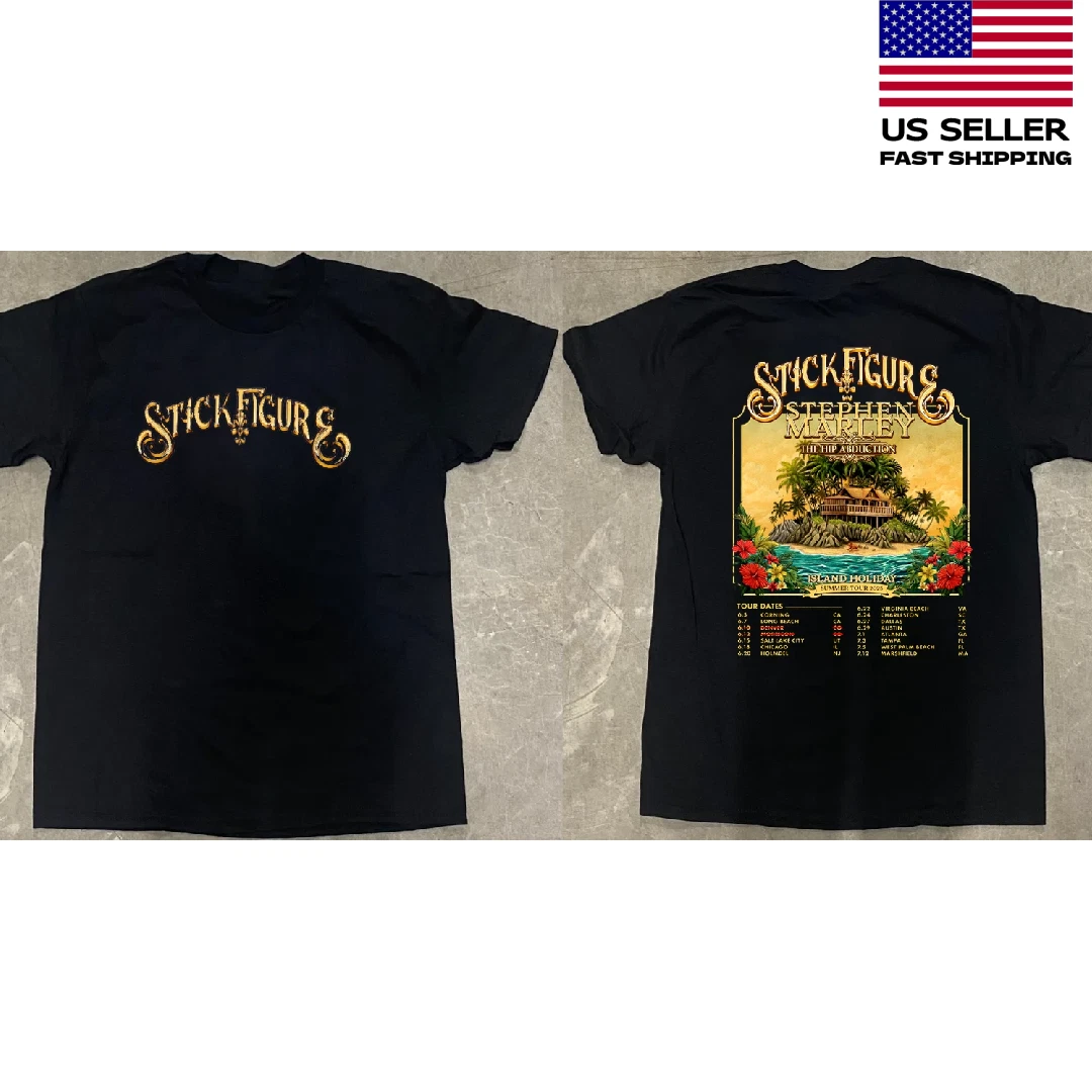 Stick Figure Band 2025 Tour Dates T Shirt Black
