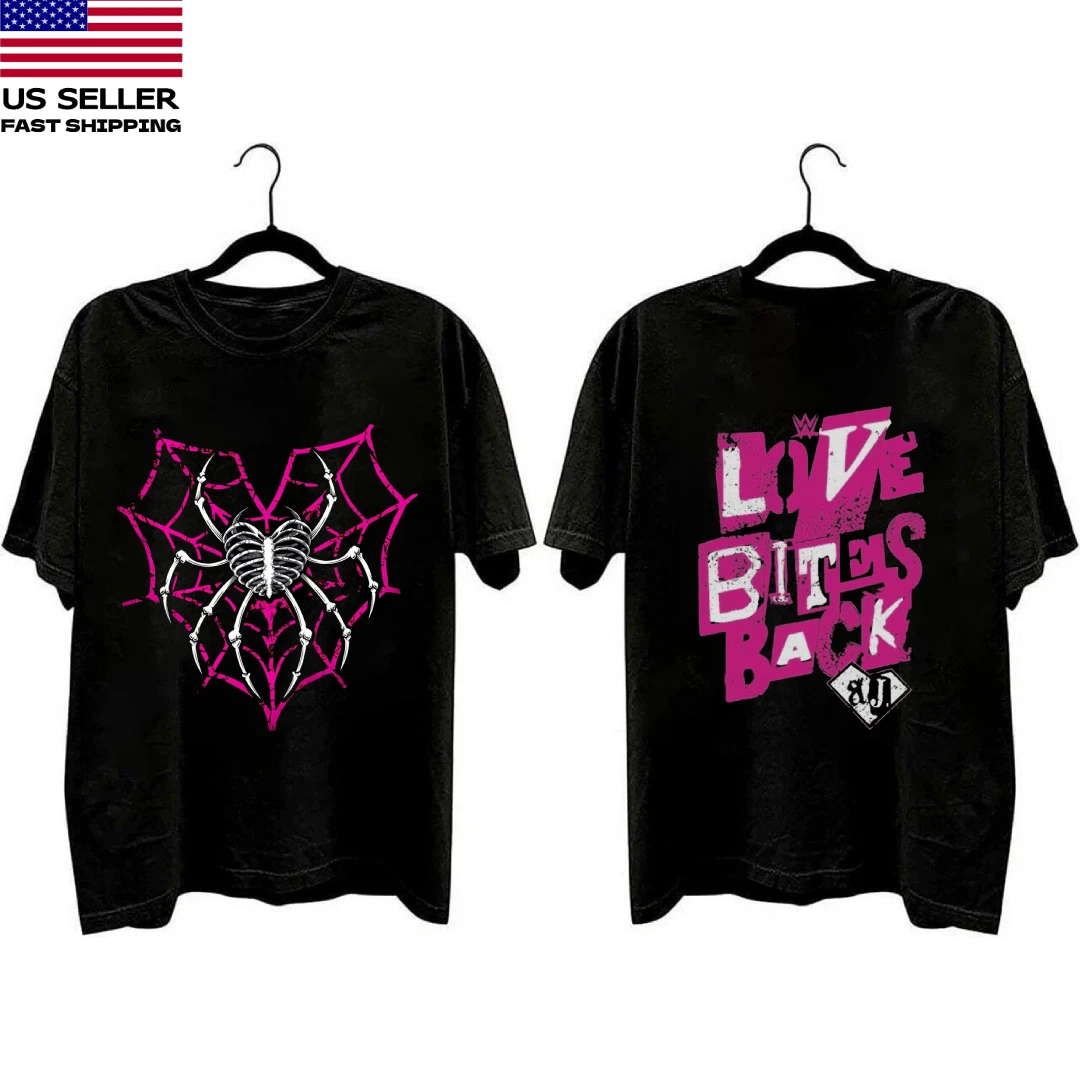 Aj Lee Love Bites For Fans Spider 2025 Shirt