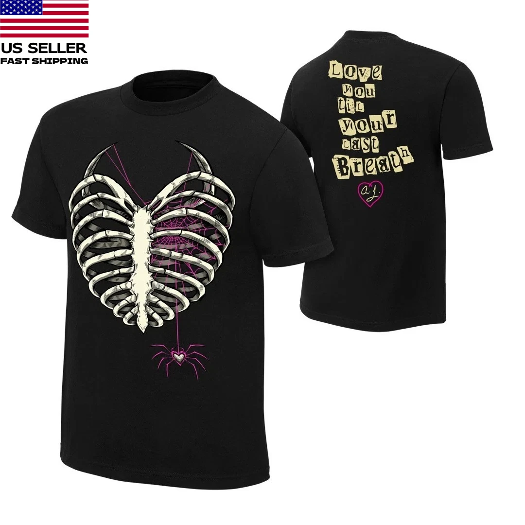 Aj Lee Love Bites For Fans Spider Reprint Shirt All Size