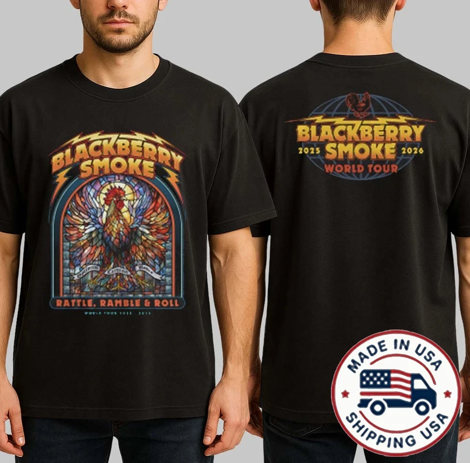 Blackberry Smoke Rattle Ramble And Roll World Tour 2025 2026 Shirt