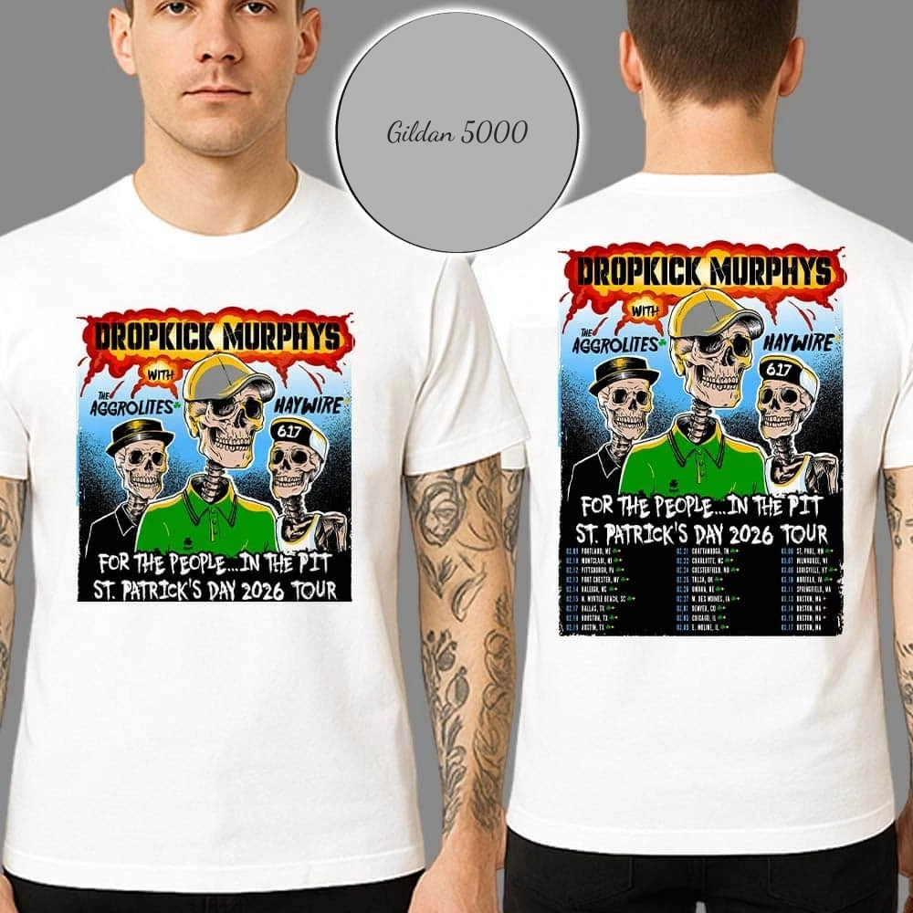 Dropkick Murphys For The People In The Pit St. Patrick'S Day Tour 2026 Shirt