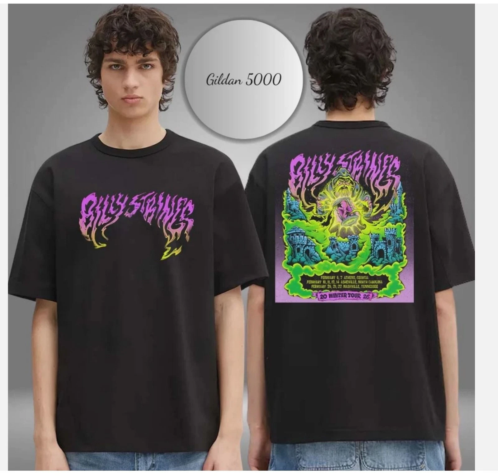 Billy Strings Poster Winter Tour 2026 Schedule Unisex Shirt