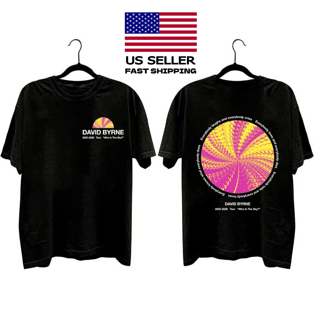 David Byrne Who Is The Sky World Tour 2025 2026 Shirt