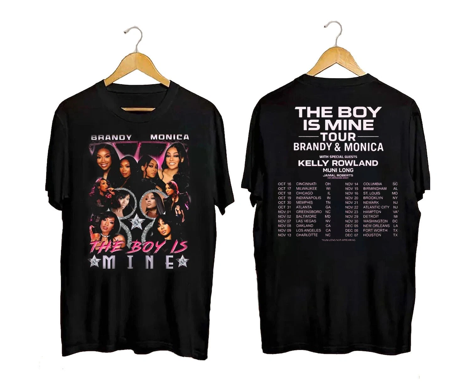 The Boy Is Mine Tour Shirt Brandy Monica 90S R&B Concert Retro Graphic Shirt