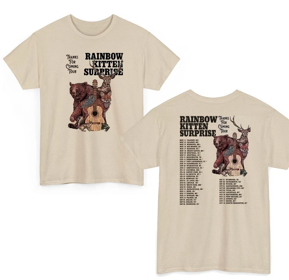 Rainbow Kitten Surprise 2025 Tour Shirt