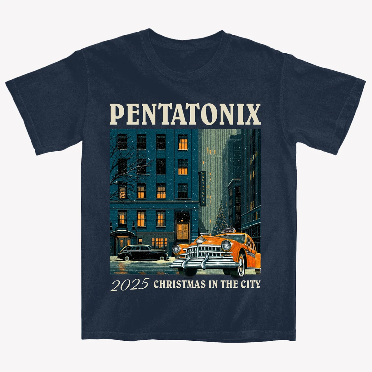 Pentatonix 2025 Christmas In The City Tour Shirt Blue Navy Unisex S-5Xl