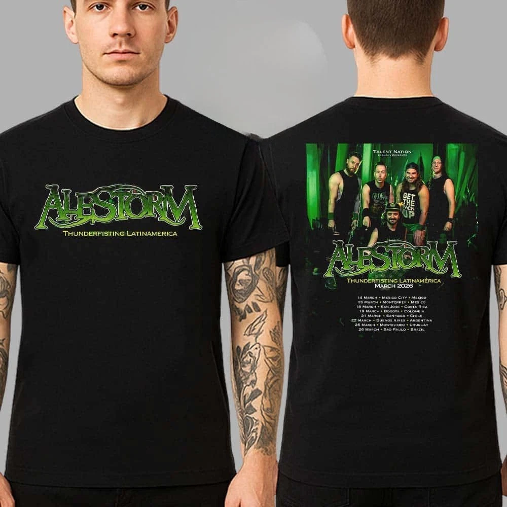 Alestorm Thunderfisting Latin America Tour March 2026 Dates List Shirt
