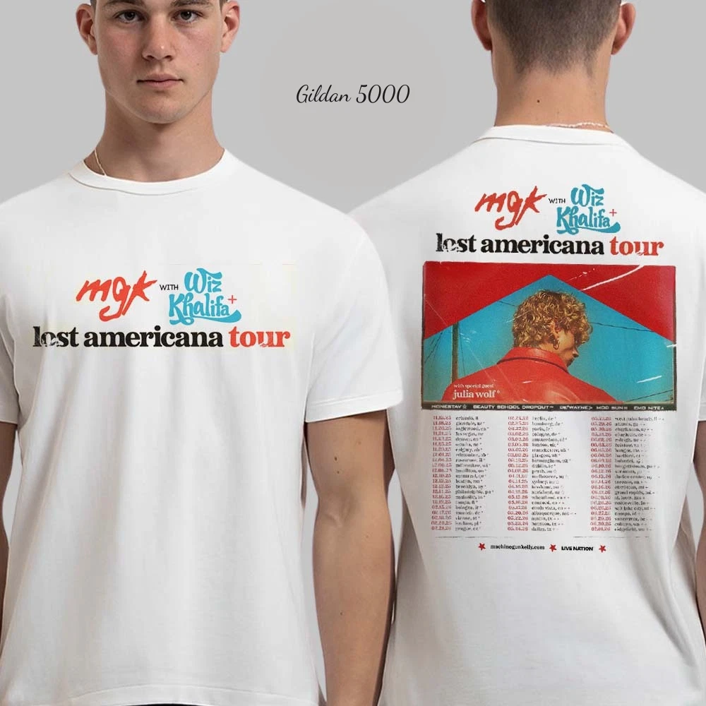 Machine Gun Kelly The Lost Americana World Tour 2026 Schedule Dates Shirt