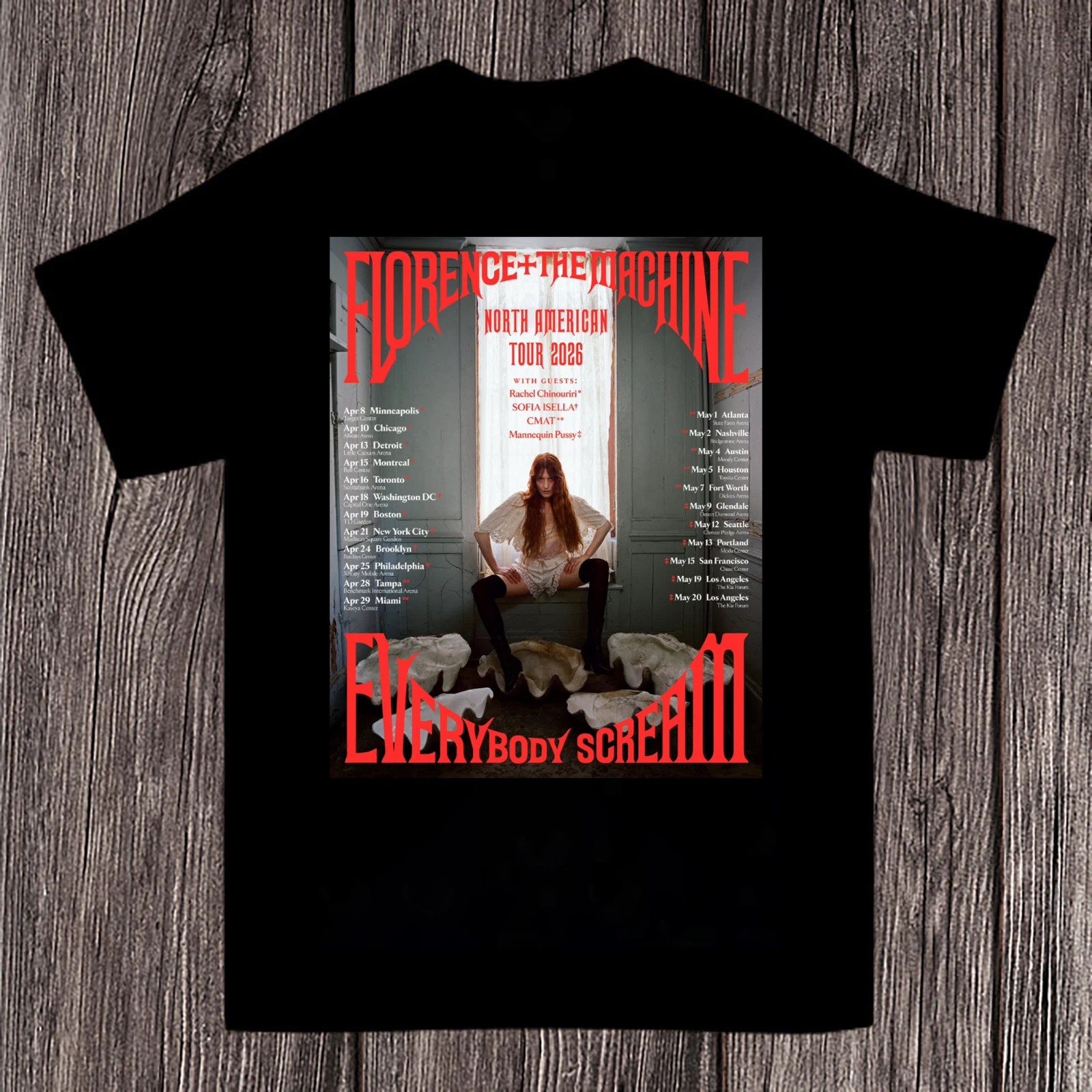 Florence And The Machine Everybody Scream Tour Shirt