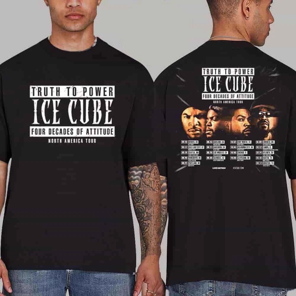 Ice Cube Truth To Power Four Decades Of Attitude North America Tour 2025 Shirt