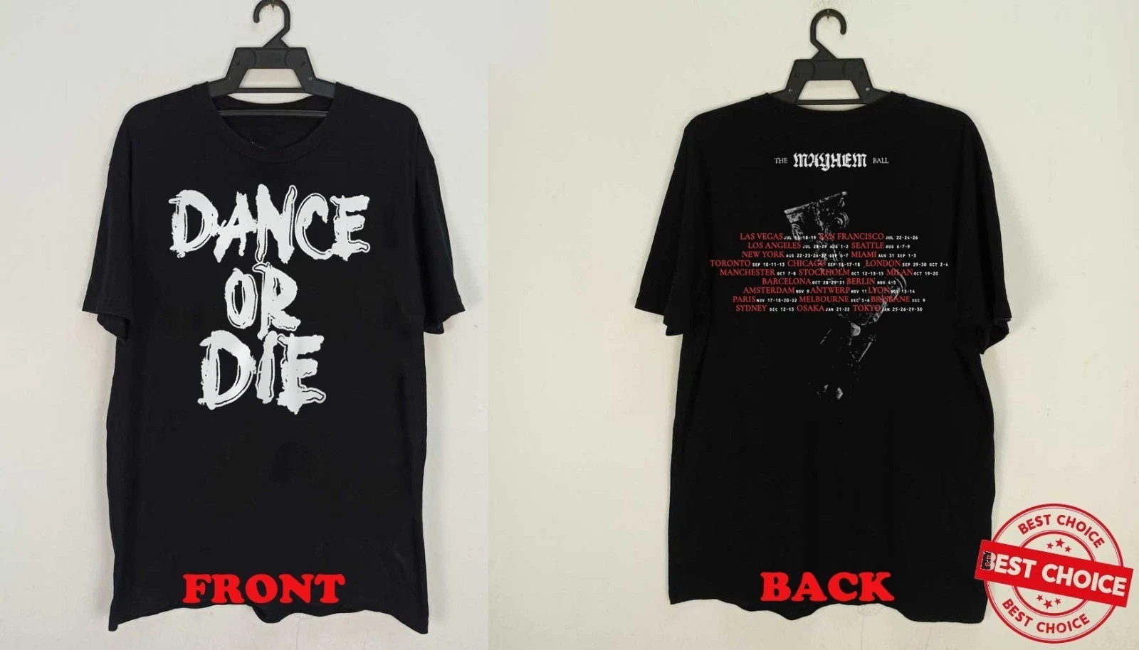 Lady Gaga The Mayhem Ball Tour 2025-2026 Shirt