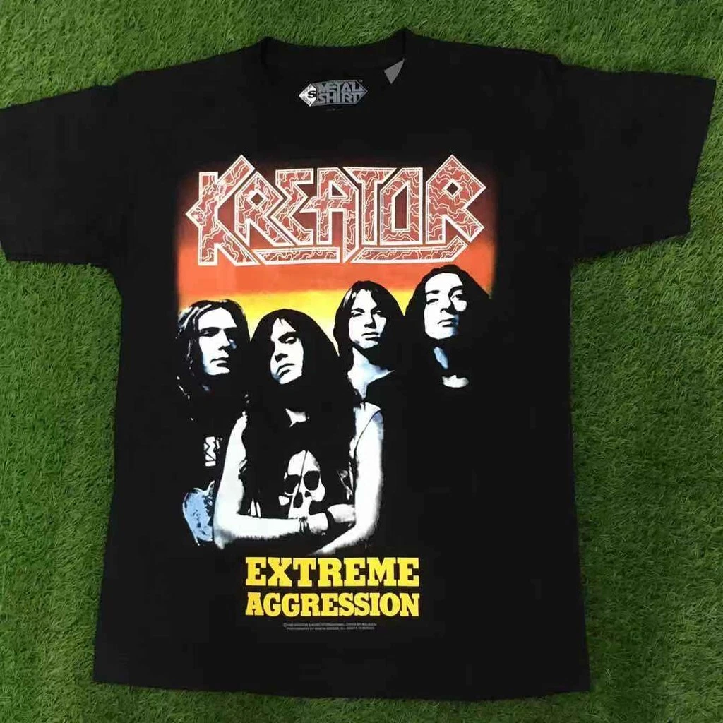 Kreator Extreme Aggression Made In Spain Premium Cotton Shirt Rock Band