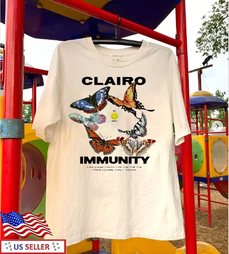 Clairo Immunity Butterfly Shirt Shirt Unisex Cotton Tour Concert