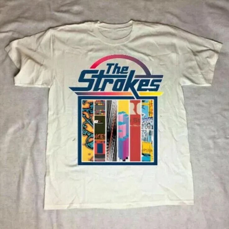 Vintage The Strokes Shirt Shirt Short Sleeve Gift Fan S To 5Xl