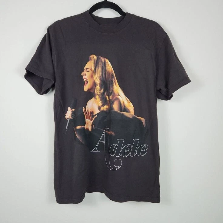 Vintage Adele Las Vegas Tour Shirt Short Sleeve Adult S-5Xl