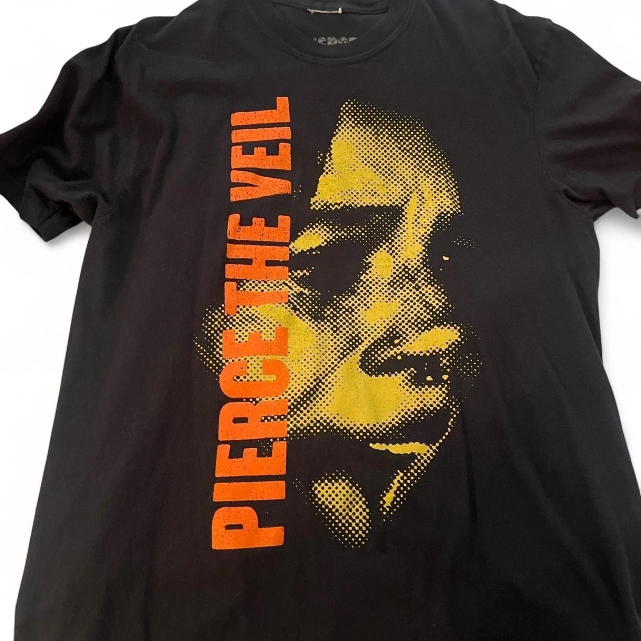 Pierce The Veil Rock Tour Short Sleeve White Color Shirt