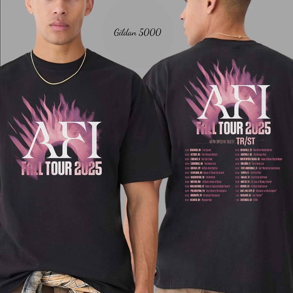 Afi Band Fall Us Tour 2025 Dates List Shirt