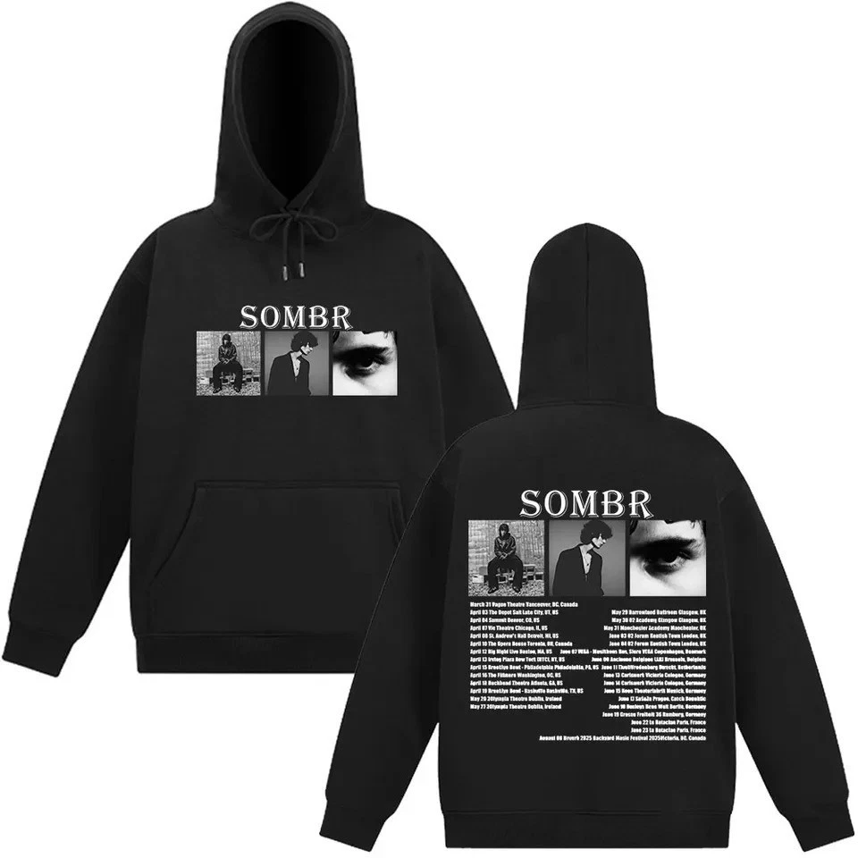 Sombr Merch Live 2025 Tour Dates Music Concert Hoodie