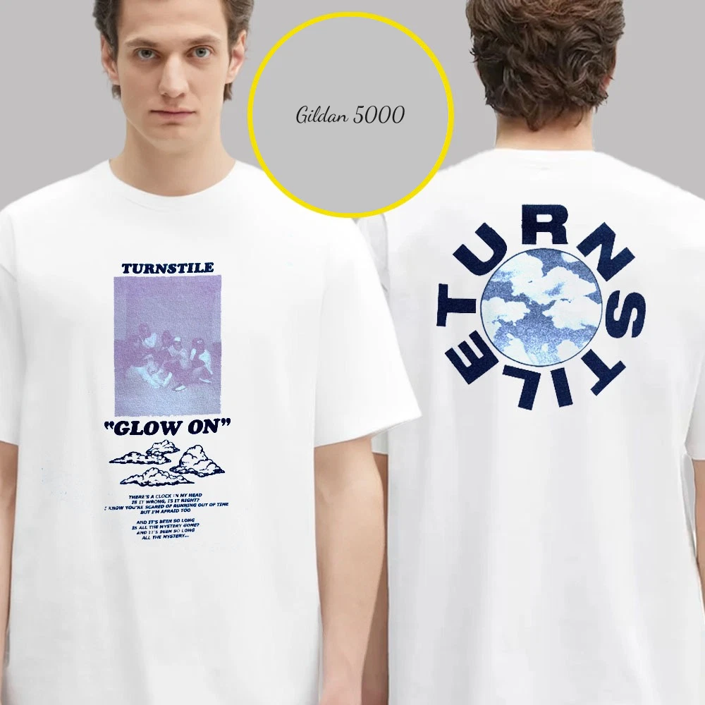 Turnstile Merch Shirt Glow On The Never Enough Tour Shirt