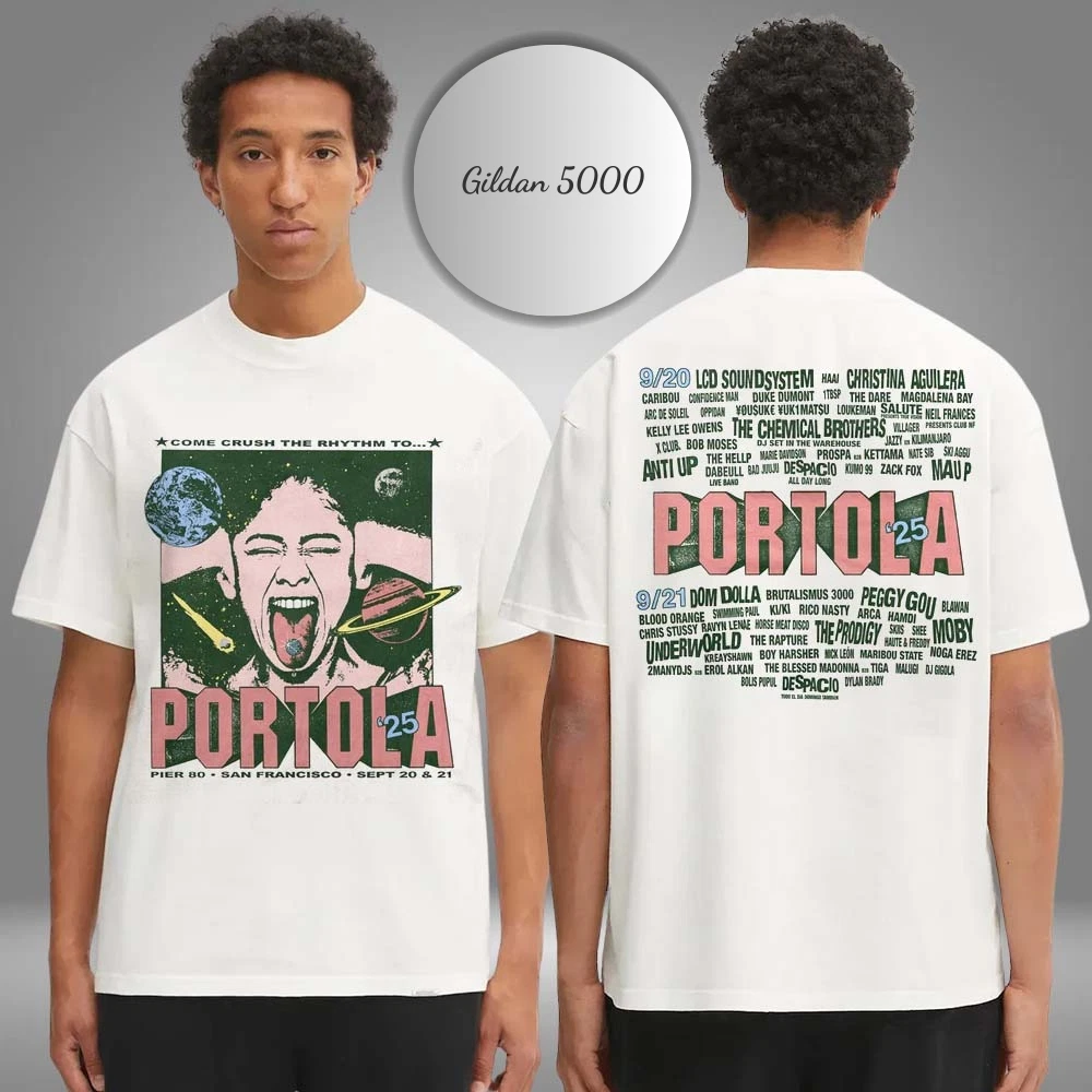 Portola Music Festival Crush The Rhythm Lineup Shirt