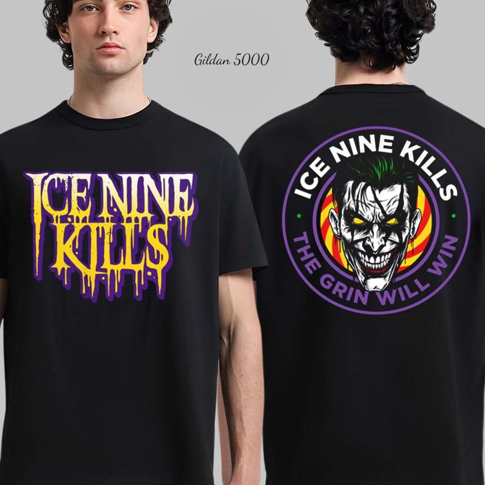 Ice Nine Kills The Laugh Track Joker Face Horror The Grin Will Win Big Shirt