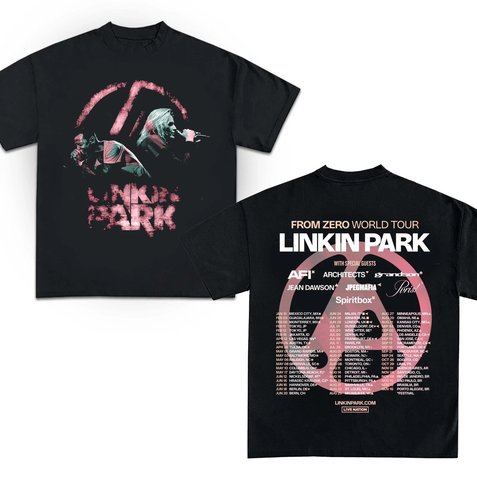 Linkin Park From Zero World Tour 2025 Shirt