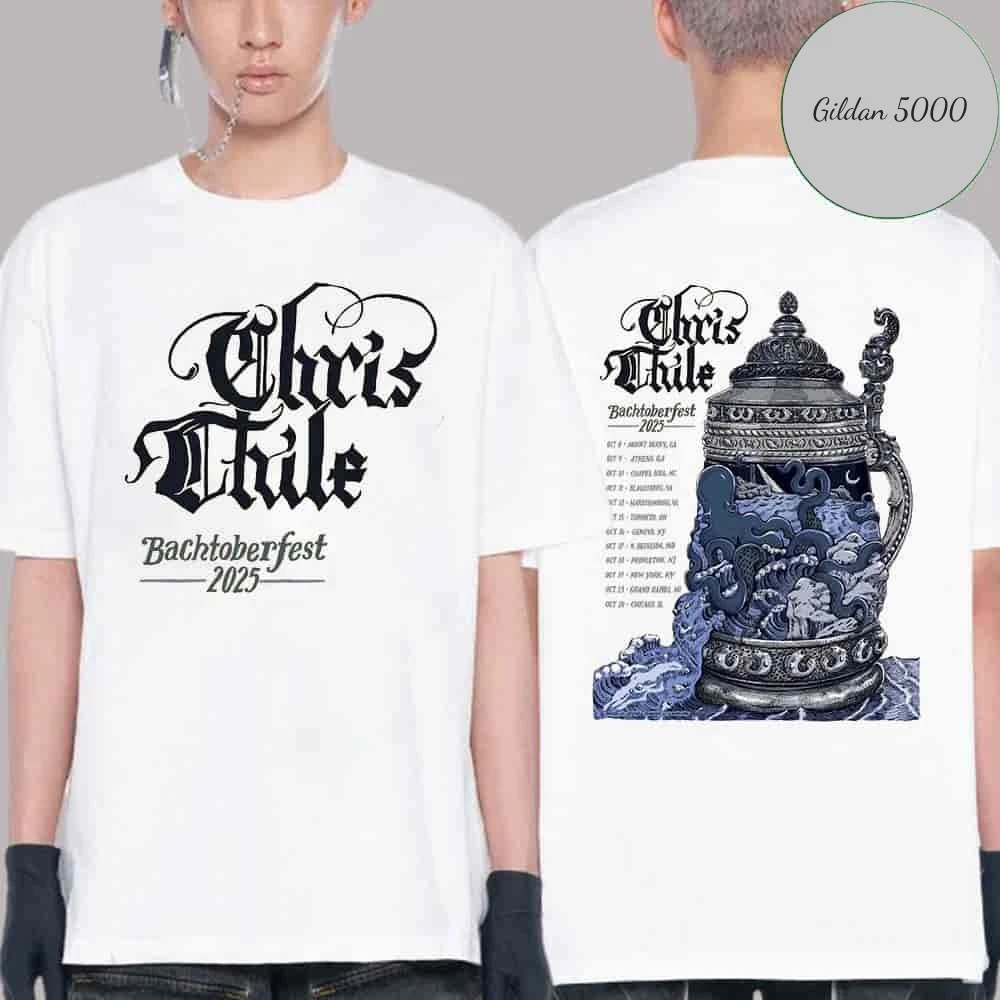 Chris Thile Bachtoberfest Tour Dates Double Sided Shirt