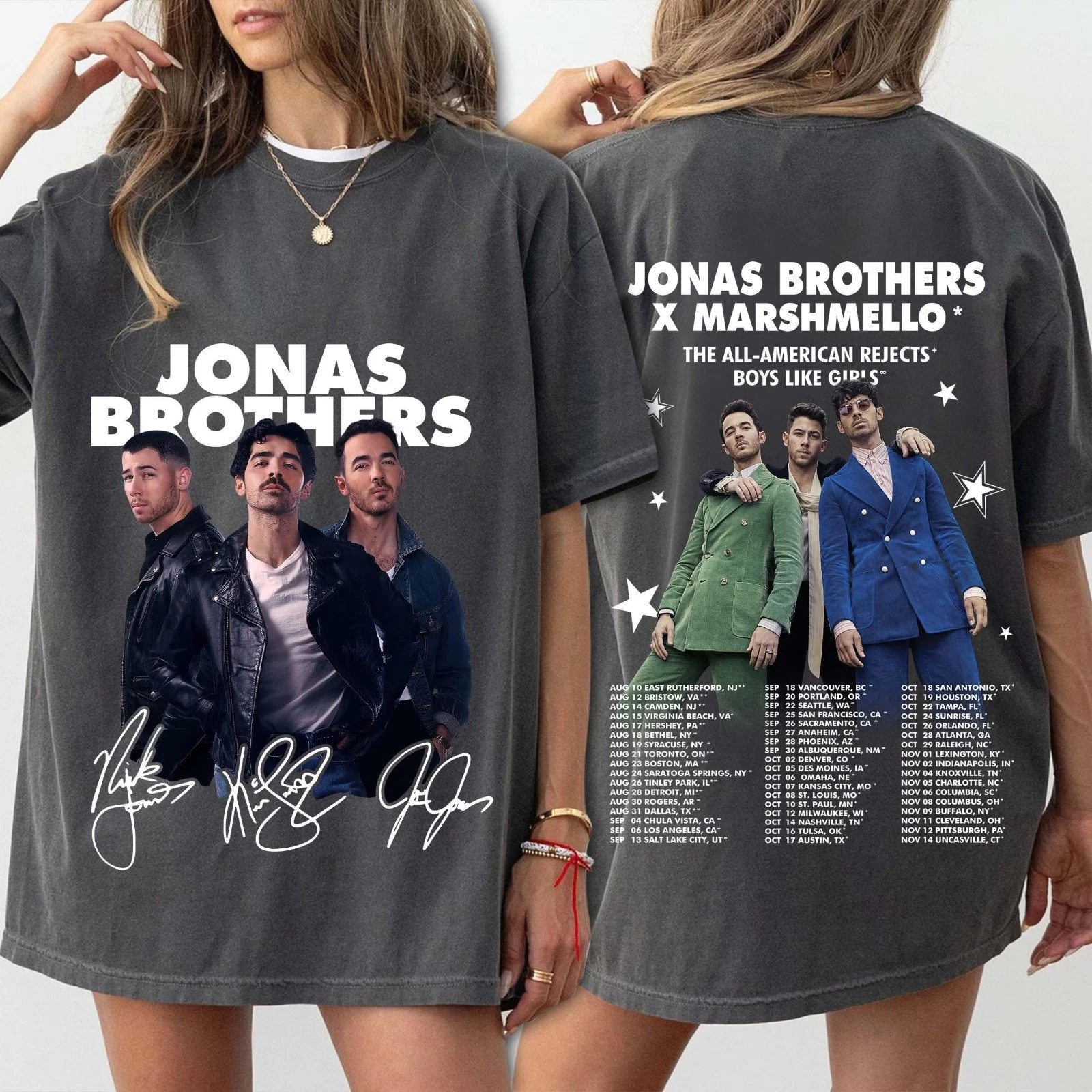 Retro Jonas Brothers Tour Shirt