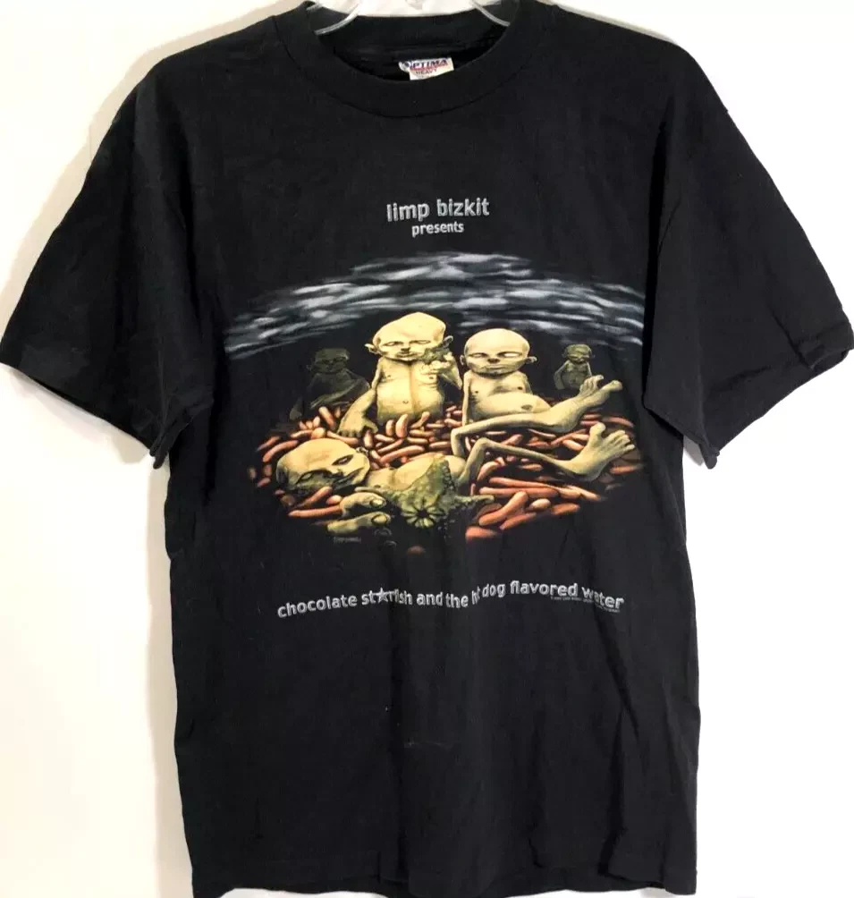 Limp Bizkit 2000 Hot Dog Chocolate Starfish Vintage Giant Tour Shirt
