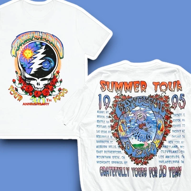 Grateful Dead Summer Tour 1995 Gratefully Yours For 30 Years Unisex Shirt Gift