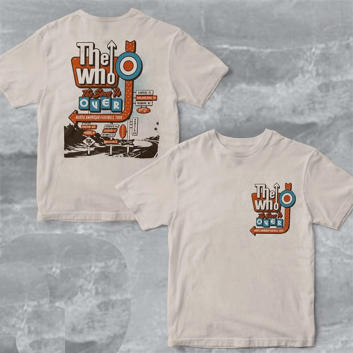 The Who The Song Is Over North American Farewell Tour 2025 Retro Sign Shirt