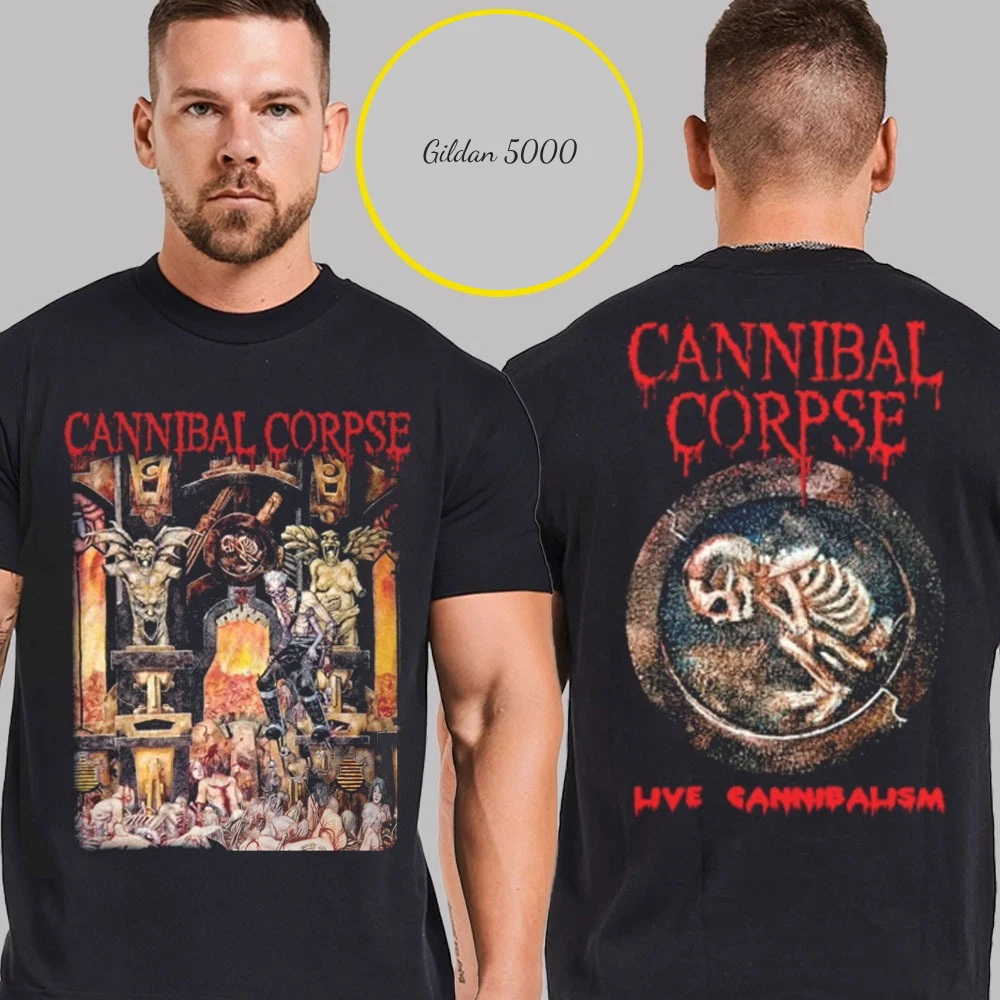 Cannibal Corpse 25Th Anniversary Merch Shirt Live Cannibalism Two Sided Shirt