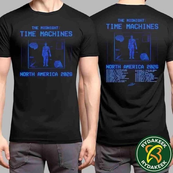 The Midnight Time Machines North America 2026 Tour Shirt