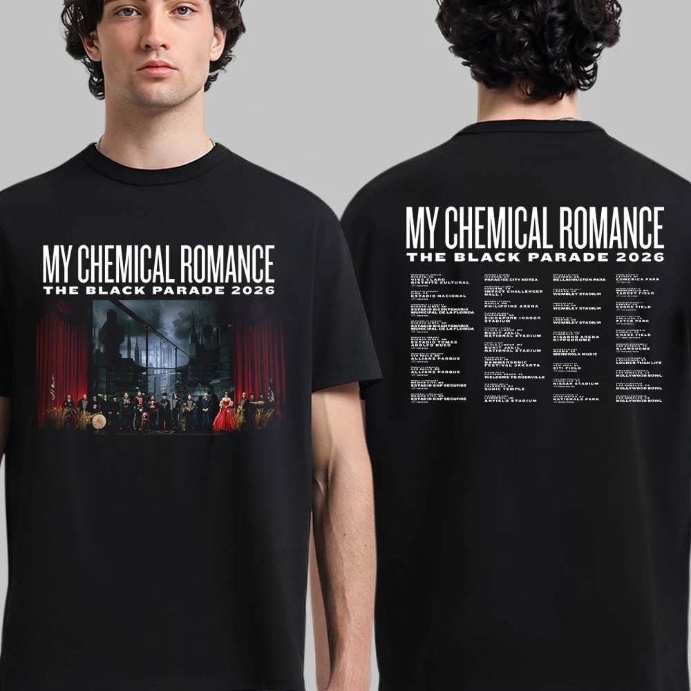 Y Chemical Romance The Black Parade 2026 Tour Cities Dates Two Sided Shirt