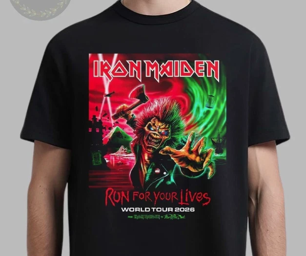 Iron Maiden Run For Your Lives World Tour 2026 Shirt